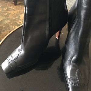 Black Louis Vuitton Boots